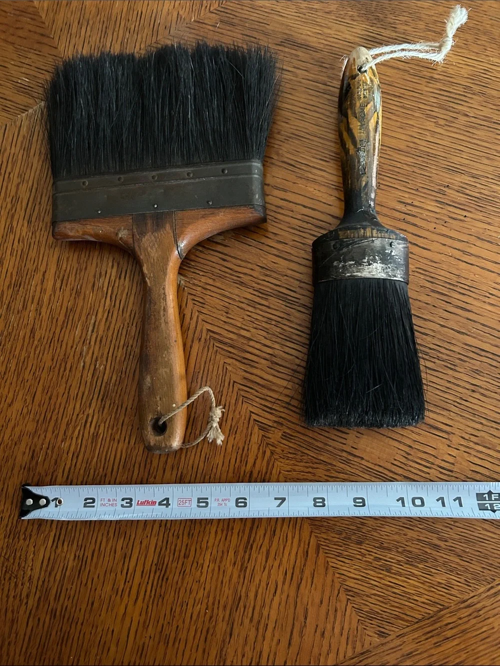 Vintage Wood-handled Set of 2 Brushes